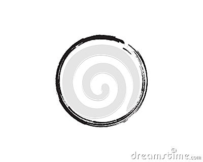 Zen Enso Symbol Design Vector Illustration