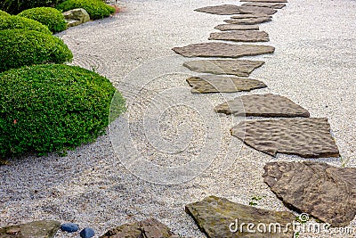 Zen garden path Stock Photo