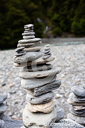 Zen-like stones Stock Photo