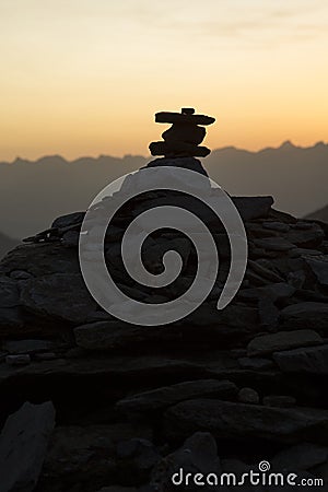 Zen meditation landscape Stock Photo