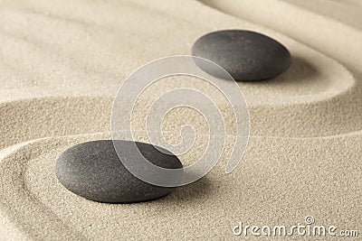 Zen meditation stone background Stock Photo