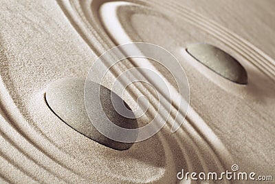 Zen meditation stones Stock Photo