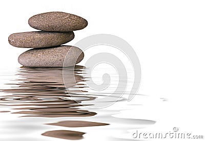 Zen pebbles Stock Photo