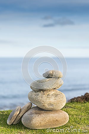 Zen pebbles Stock Photo