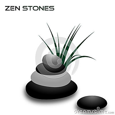 Zen stones Vector Illustration