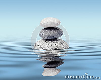 Zen stones balance concept Stock Photo