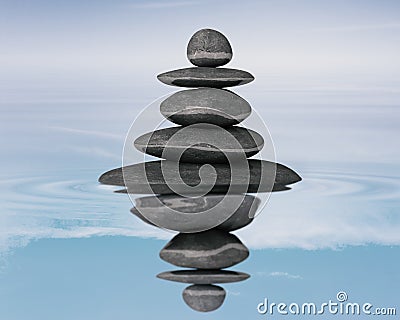 Zen stones balance concept Stock Photo