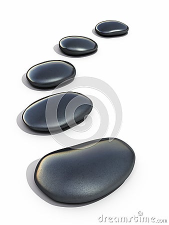 Zen stones Stock Photo