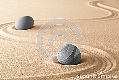 Zen stones purity harmony and balance Stock Photo