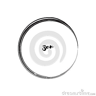 Zen Symbol Enso Vector Design Vector Illustration