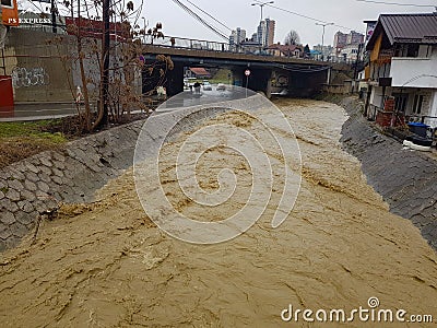 Zenica Flood Stock Photo