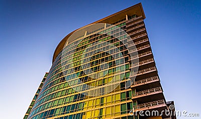 The Zenith Apartments building in downtown Baltimore, Maryland. Stock Photo