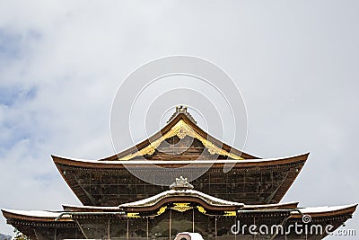 Zenkoji Buddhist Temple Tenshu Stock Photo