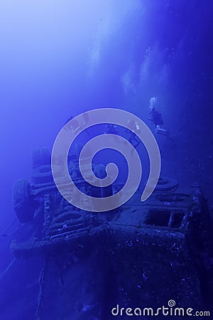 Zenobia ship wreck Stock Photo