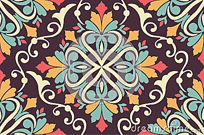 Zentangle styled geometric ornament pattern element. Orient traditional ornament. Arabesque styled. Vector Illustration