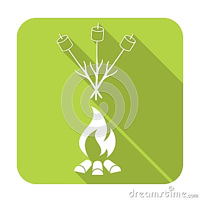 Zephyr on skewer icon Vector Illustration