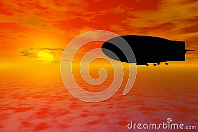 Zeppelin Stock Photo