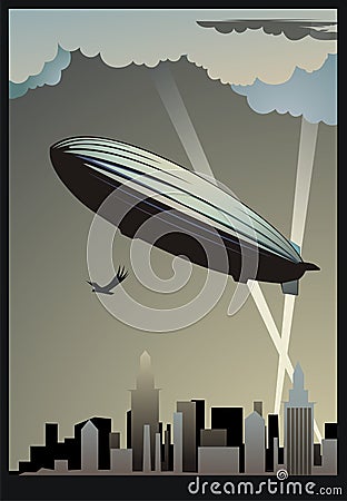 Zeppelin Vector Illustration