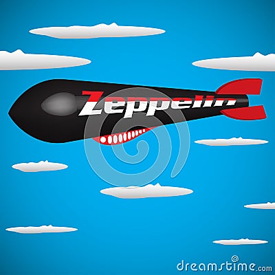 Zeppelin Vector Illustration