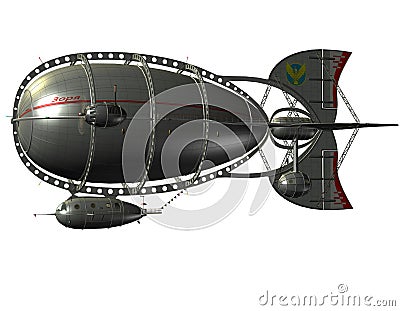 Zeppelin airship Stock Photo