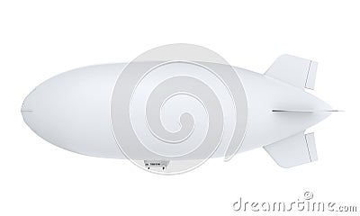 Zeppelin Airship Isolated Stock Photo