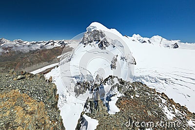 Zermatt, Klein Matterhorn, Breithorn, Zermatt, Valais, Switzerland Stock Photo