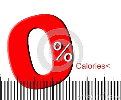 Zero calories Stock Photo