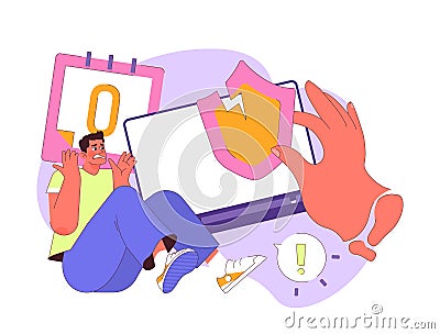Zero-Day Exploit concept. Vector Illustration