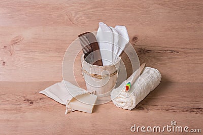 Zero waste beauty natural care product Stock Photo