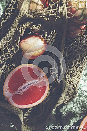 Zero waste, eco friendly concept. summer picnic style Stock Photo