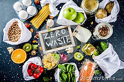 Zero waste shopping concept Stock Photo