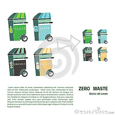 Zero waste similar 2 Vector Illustration