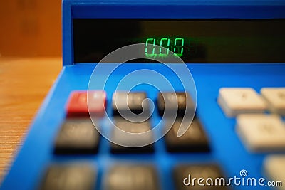 Zeros calculator screen background hd Stock Photo