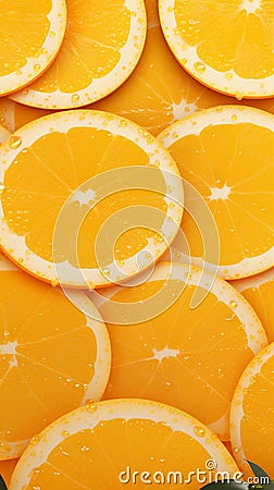 Zesty delight Orange on sunny backdrop, abundant freshness, copy space Stock Photo