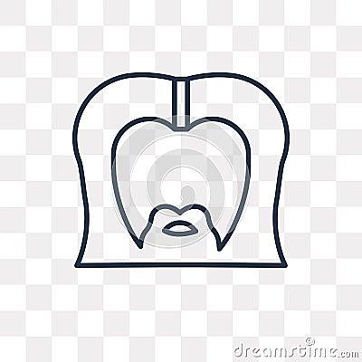 Zeus vector icon isolated on transparent background, linear Zeus Vector Illustration