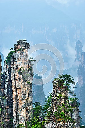 Zhangjiajie mountains, China Stock Photo