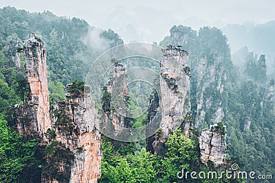 Zhangjiajie mountains, China Stock Photo