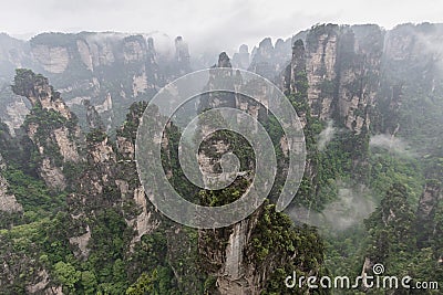 Zhangjiajie mountains in Wulingyuan national park, Hunan - China Stock Photo
