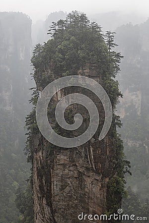 Zhangjiajie mountains in Wulingyuan national park, Hunan - China Stock Photo