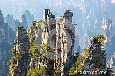 Zhangjiajie National forest park China Stock Photo