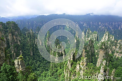 Zhangjiajie natural scenery in China. Stock Photo