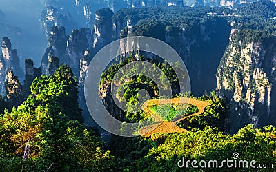 Zhangjiajie scenic spot in China Stock Photo