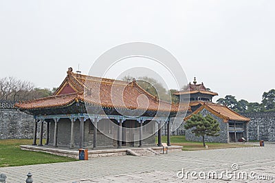 ZhaoLing Tomb architecture Stock Photo