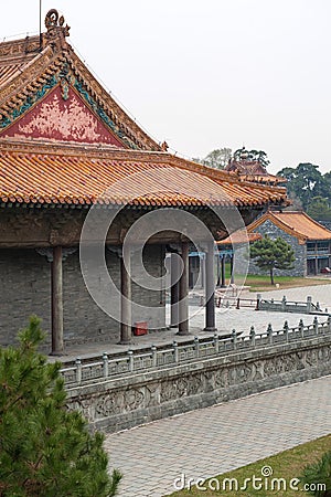 ZhaoLing Tomb buildings Stock Photo