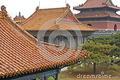 ZhaoLing Tomb - palace architecture Stock Photo