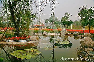 Green Expo Garden in Zhengzhou Stock Photo