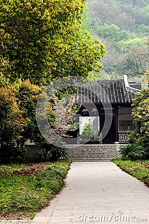 Zhenjiang Jiaoshan Ding Hui Temple Beilin Stock Photo