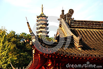 Zhenjiang Jinshan Temple Stock Photo