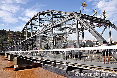 Zhongshan Bridge Editorial Stock Photo