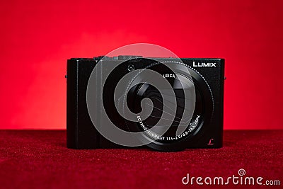 a brand new Panasonic Lumix DMC-LX10 camera Editorial Stock Photo